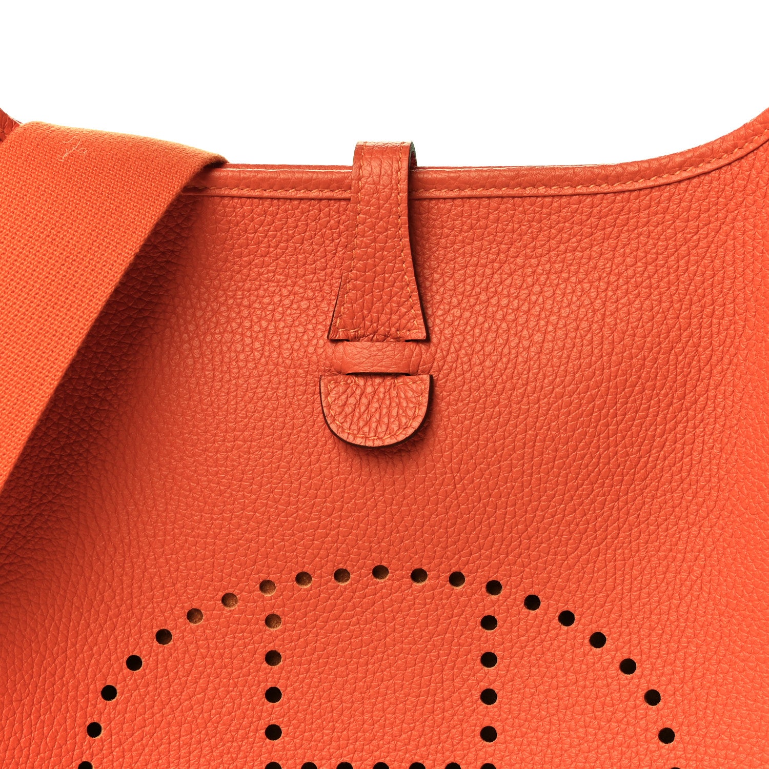 Hermes Taurillon Clemence Evelyne III PM Orange 7 of 9