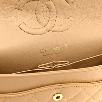 Chanel Caviar Quilted Medium Double Flap Beige 6 of 11