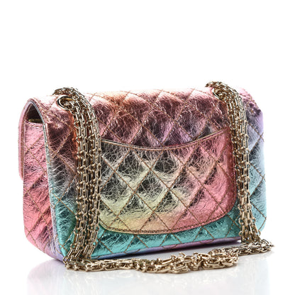 Chanel Metallic Goatskin Quilted Mini 2.55 Reissue Flap Multicolor 3 of 11