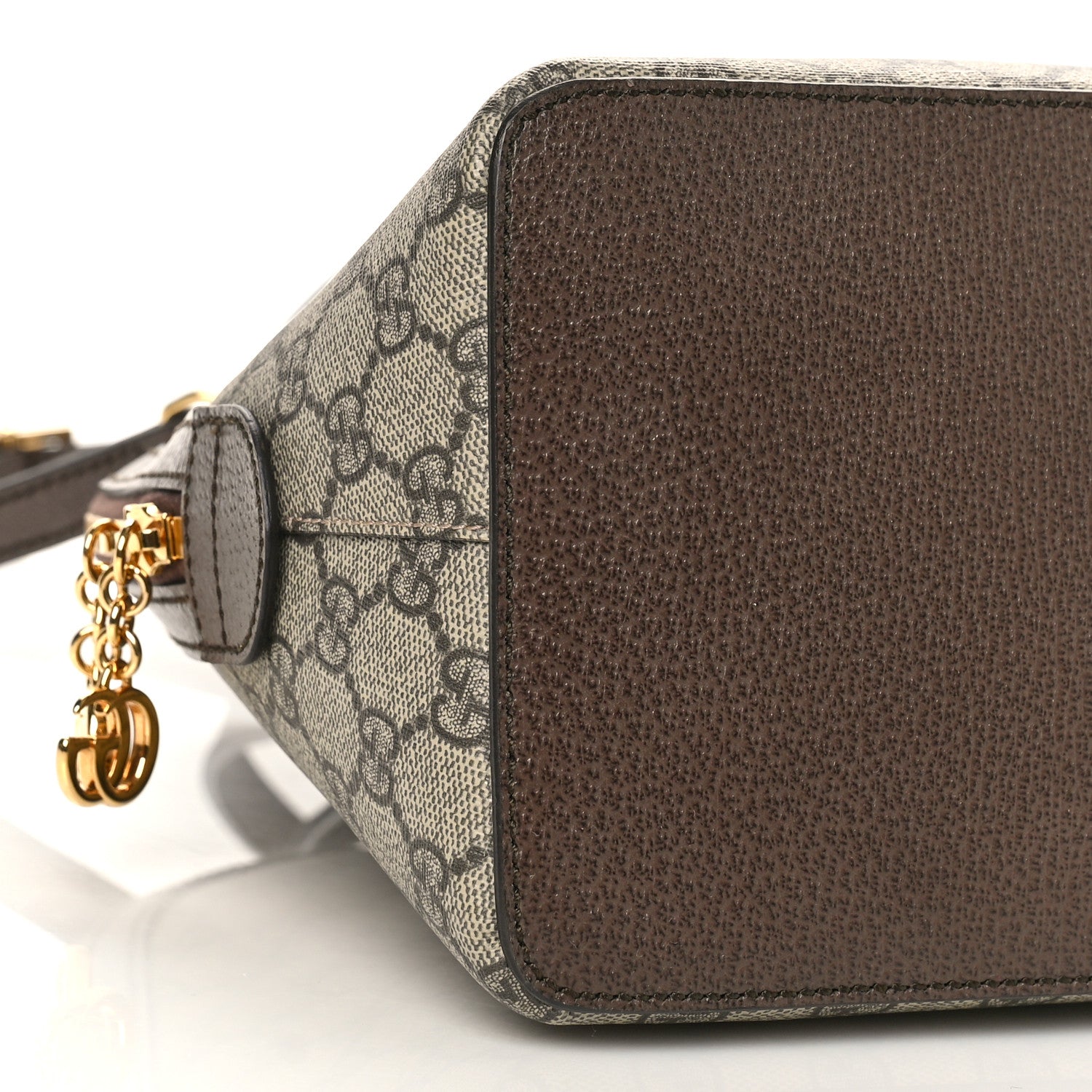 Gucci GG Supreme Monogram Web Medium Ophidia Top Handle Dome Bag Brown 8 of 9