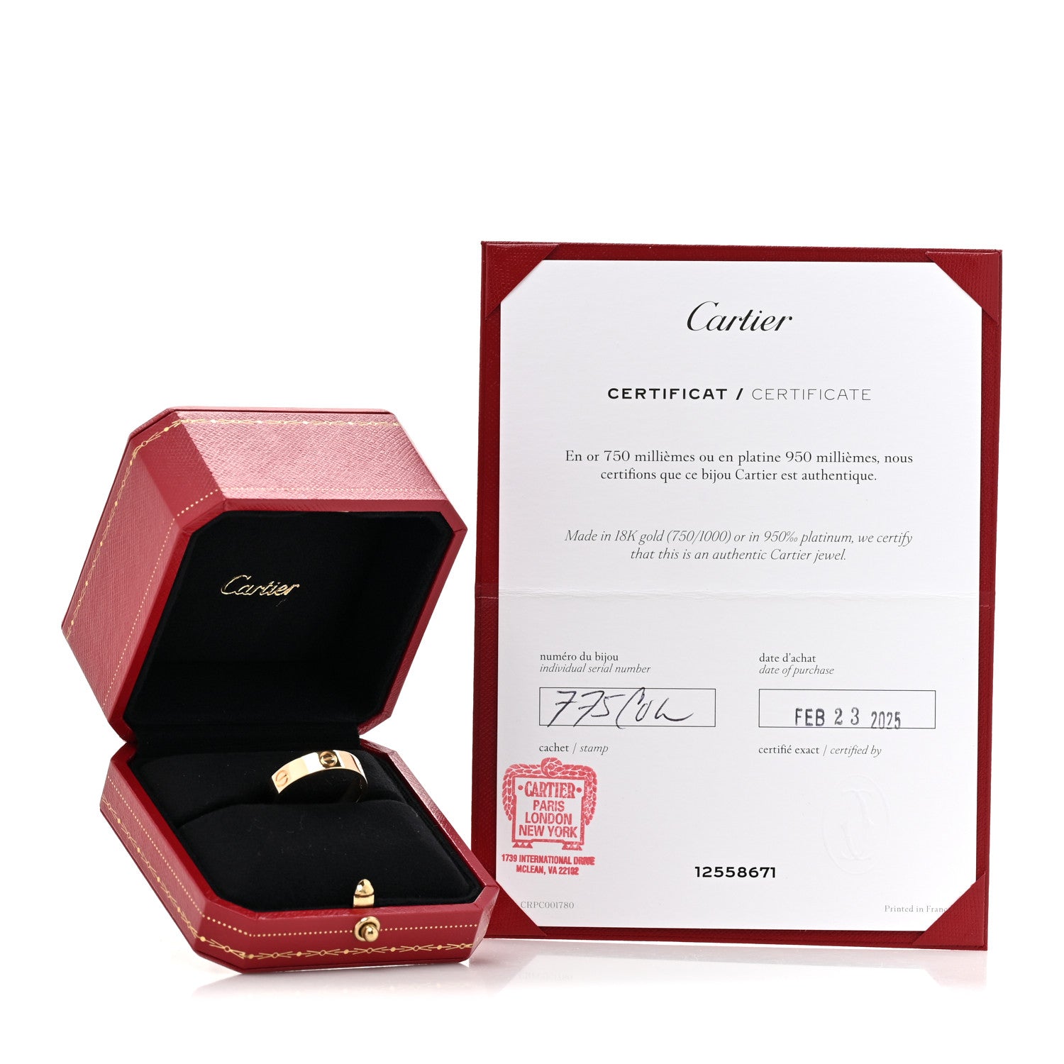 Cartier 18K Yellow Gold 5.5mm LOVE Ring 65 11 5 of 5