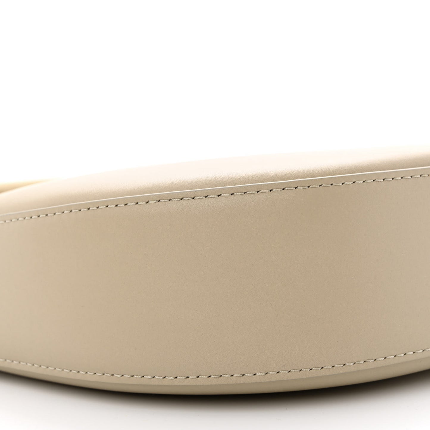 Satin Calfskin Jacquard Small Luna Bag Oat