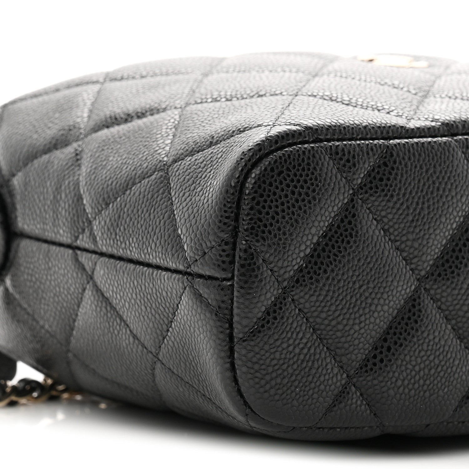 Chanel Caviar Quilted Hobo Clutch With Chain Black 9 of 11