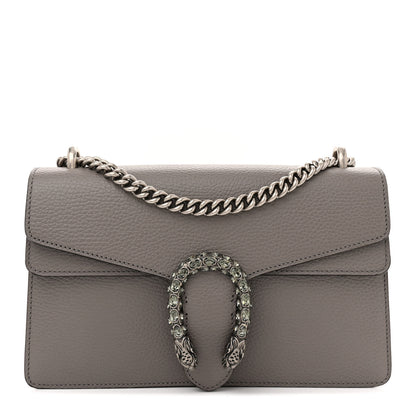 Gucci Pebbled Calfskin Small Dionysus Shoulder Bag Dusty Grey 1 of 12