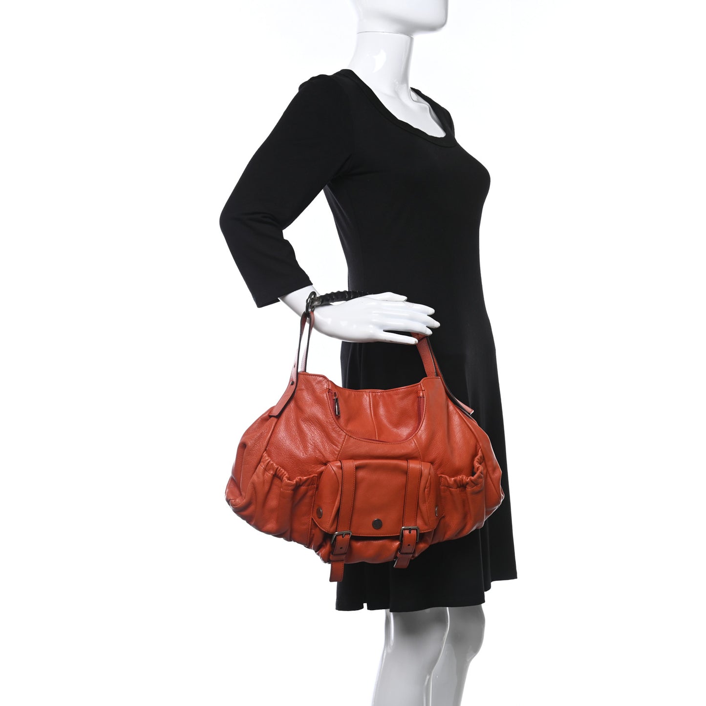Chevre Mala Mala Horn Bag Orange