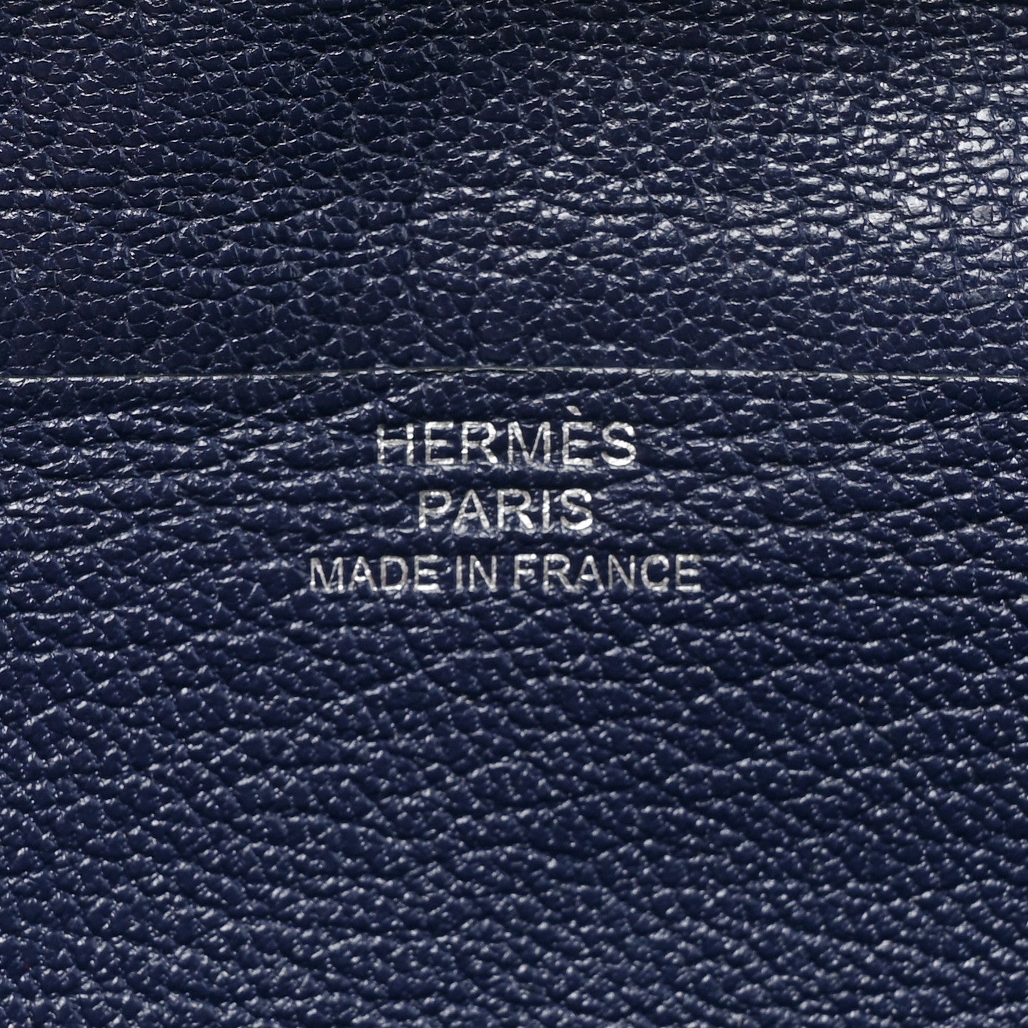 Hermes Ostrich Bearn Wallet Bleu Iris 8 of 17