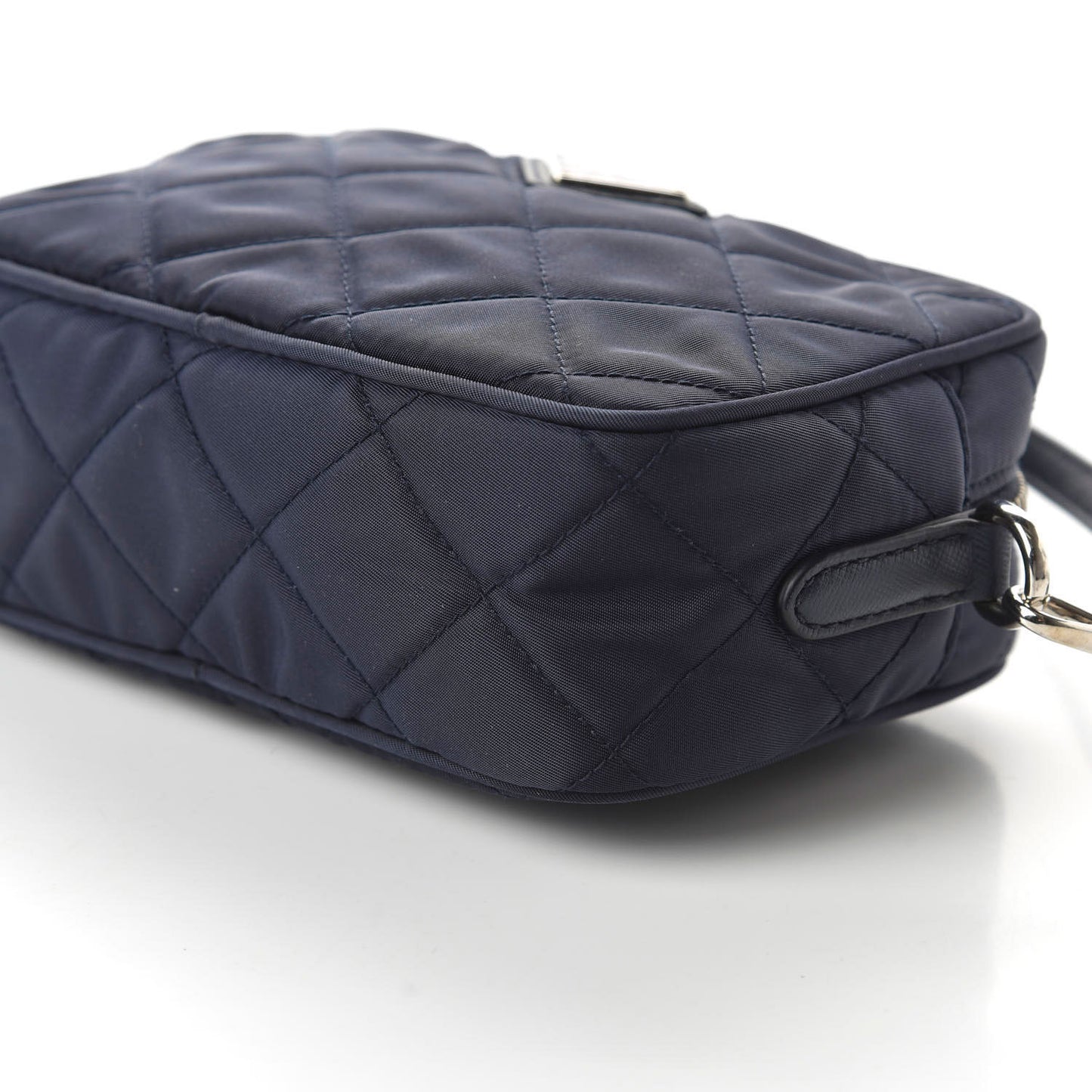 Nylon Tessuto Impuntu Quilted Crossbody Bag Baltico