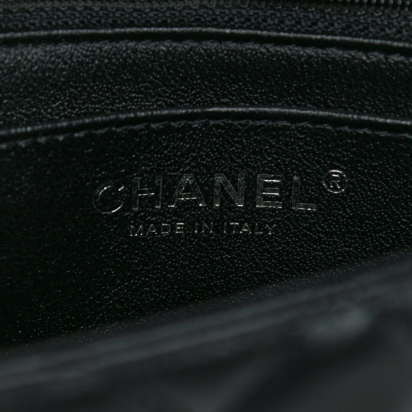 Lambskin Quilted Mini Rectangular Flap Black