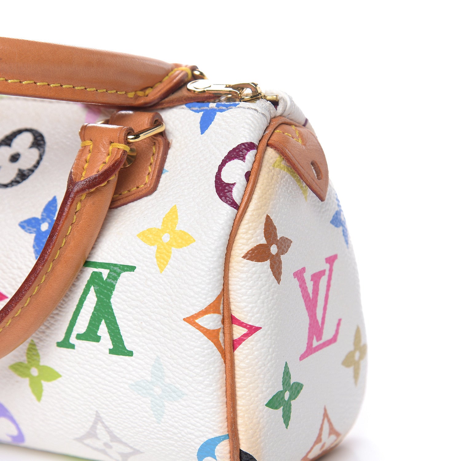 Louis Vuitton Monogram Multicolor Mini Sac HL Speedy White 11 of 13