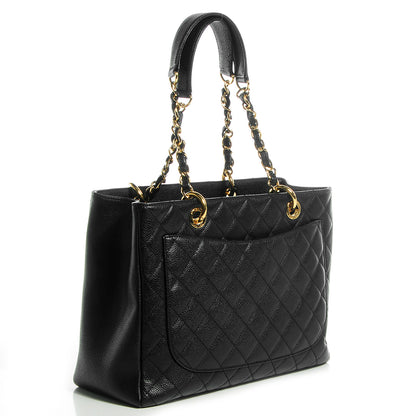 Chanel Caviar Grand Shopping Tote GST Black 3 of 7