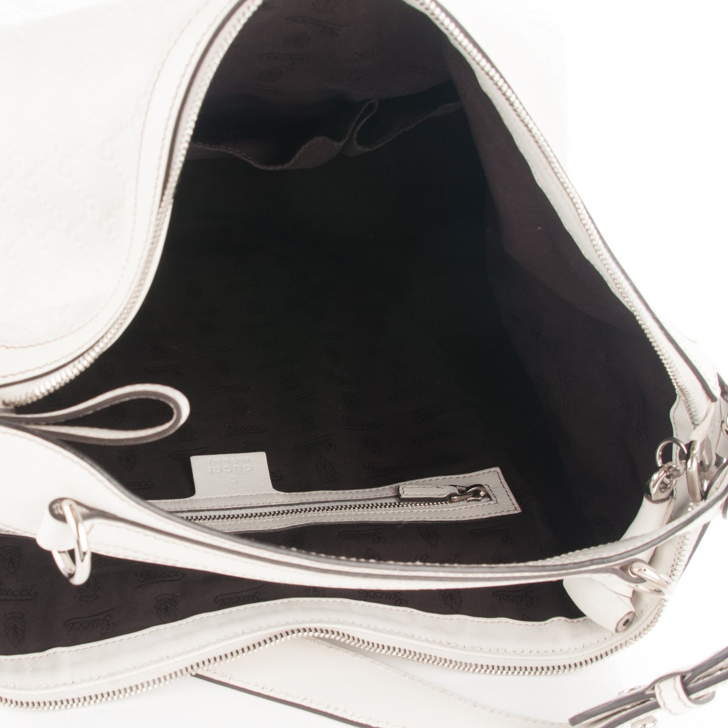 Guccissima Large Icon Bit Hobo Off White