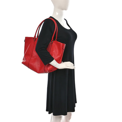 Gucci Pebbled Calfskin Medium Joy Tote Red 2 of 9