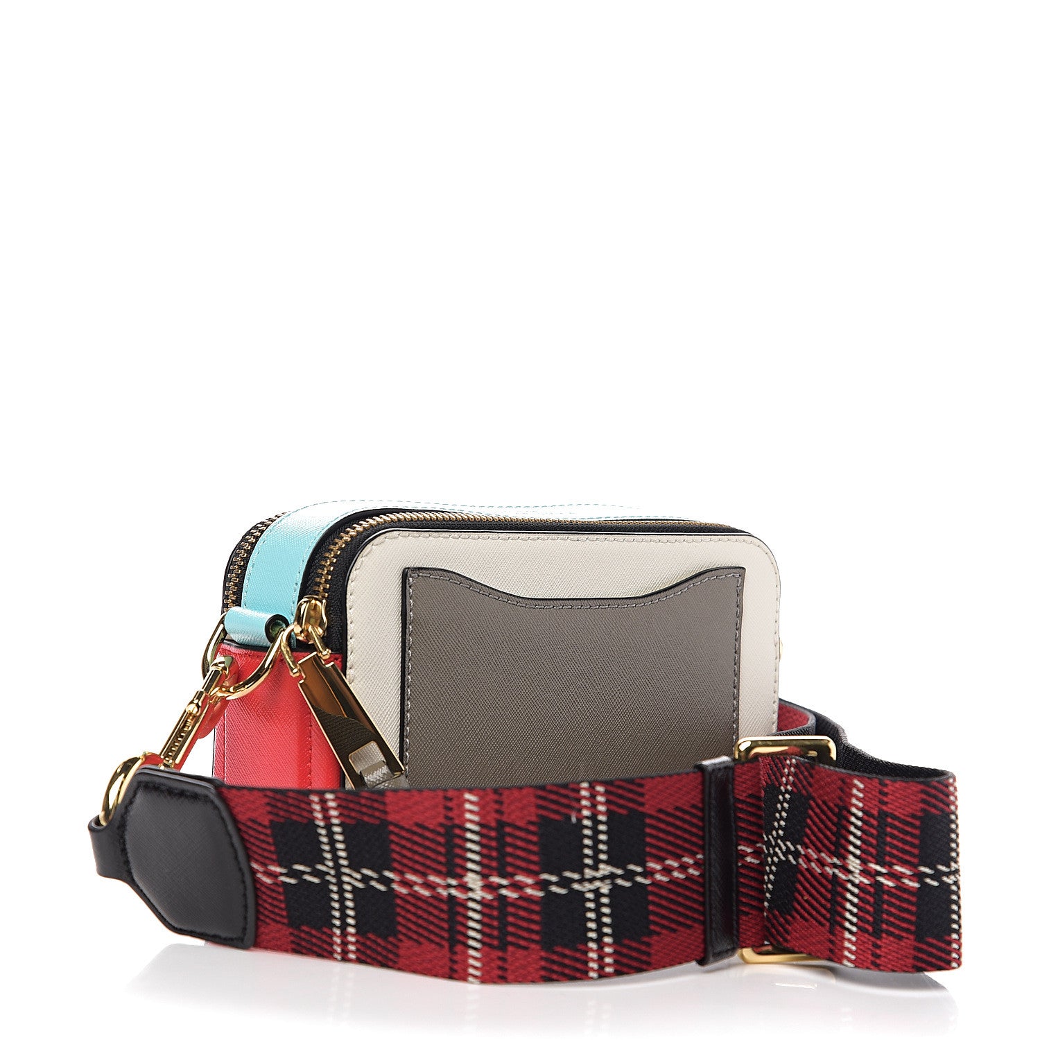 Marc Jacobs Saffiano Small Snapshot Camera Bag Porcelain Multi 2 of 9