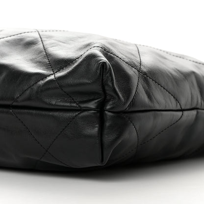 Chanel Shiny Calfskin Quilted Small Chanel 22 Black 11 of 16