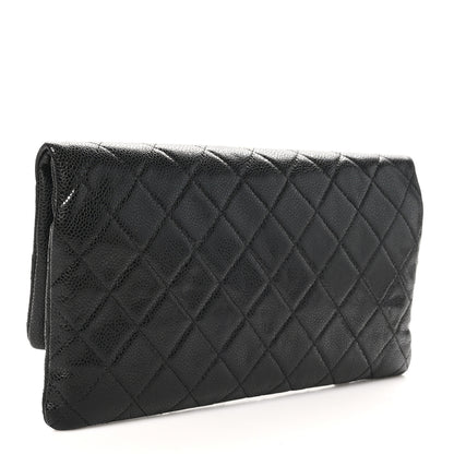 Chanel Caviar Quilted CC Beauty Clutch Black 3 of 9