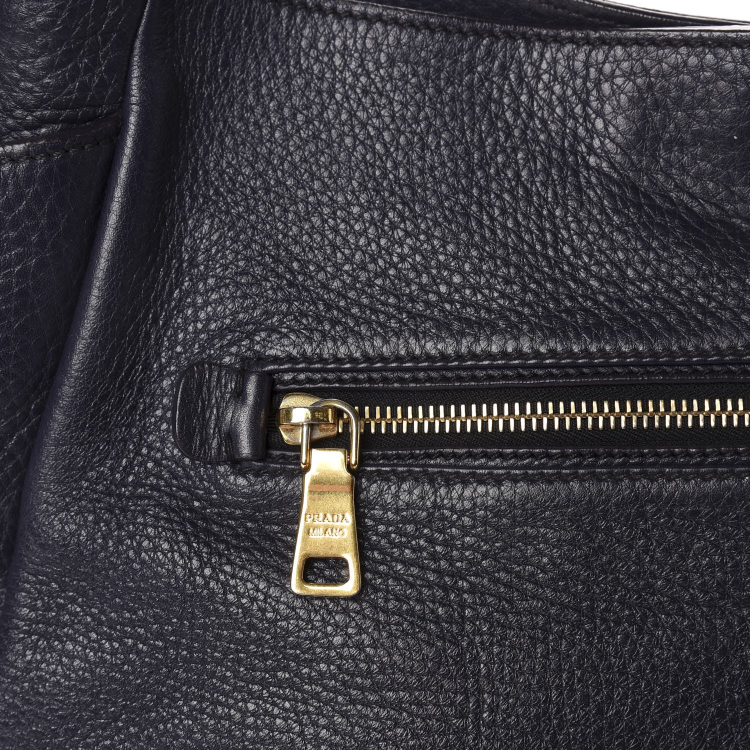Prada Vitello Daino Side Pocket Tote Baltico 10 of 12