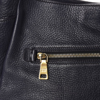 Prada Vitello Daino Side Pocket Tote Baltico 10 of 12