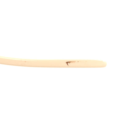 Gucci Acetate Crystal Oversize Hollywood Forever Sunglasses GG0144S Ivory 8 of 9