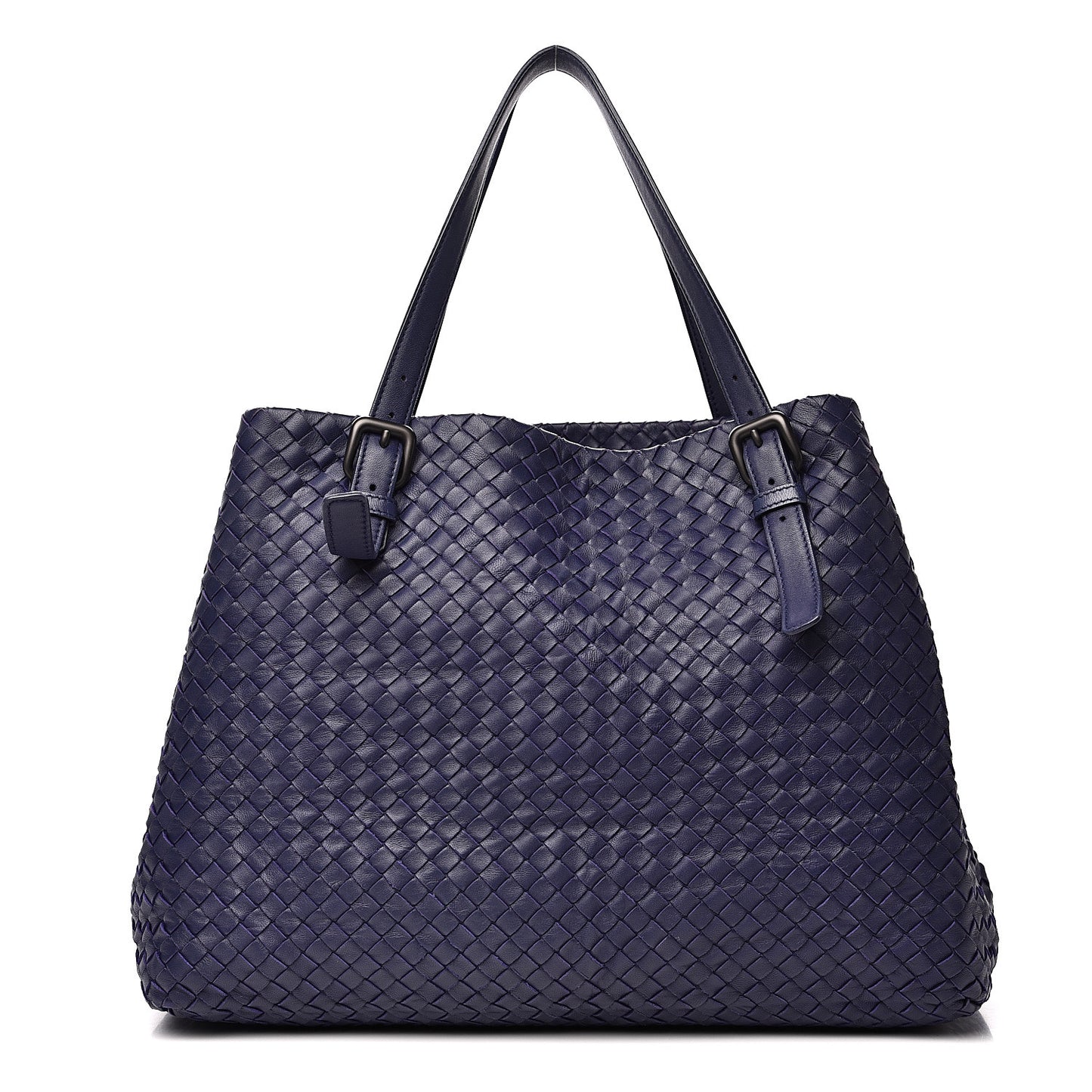Nappa Intrecciato Large Seamless Tote Atlantic