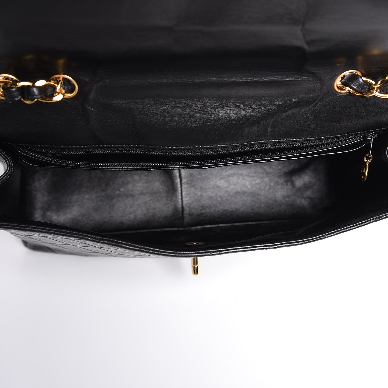 Chanel Lambskin Quilted Jumbo Single Flap Black 5 of 14