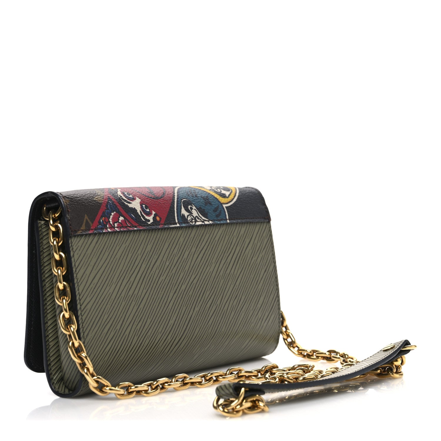 Louis Vuitton Monogram Epi Kabuki Twist Chain Wallet 3 of 9