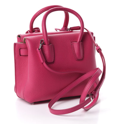 MCM Grained Calfskin Mini Milla Tote Beetroot Pink 3 of 9