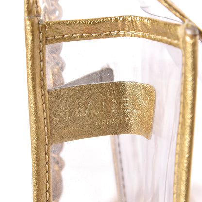 Chanel Lambskin Vinyl Large Naked Flap Gold 5 of 22