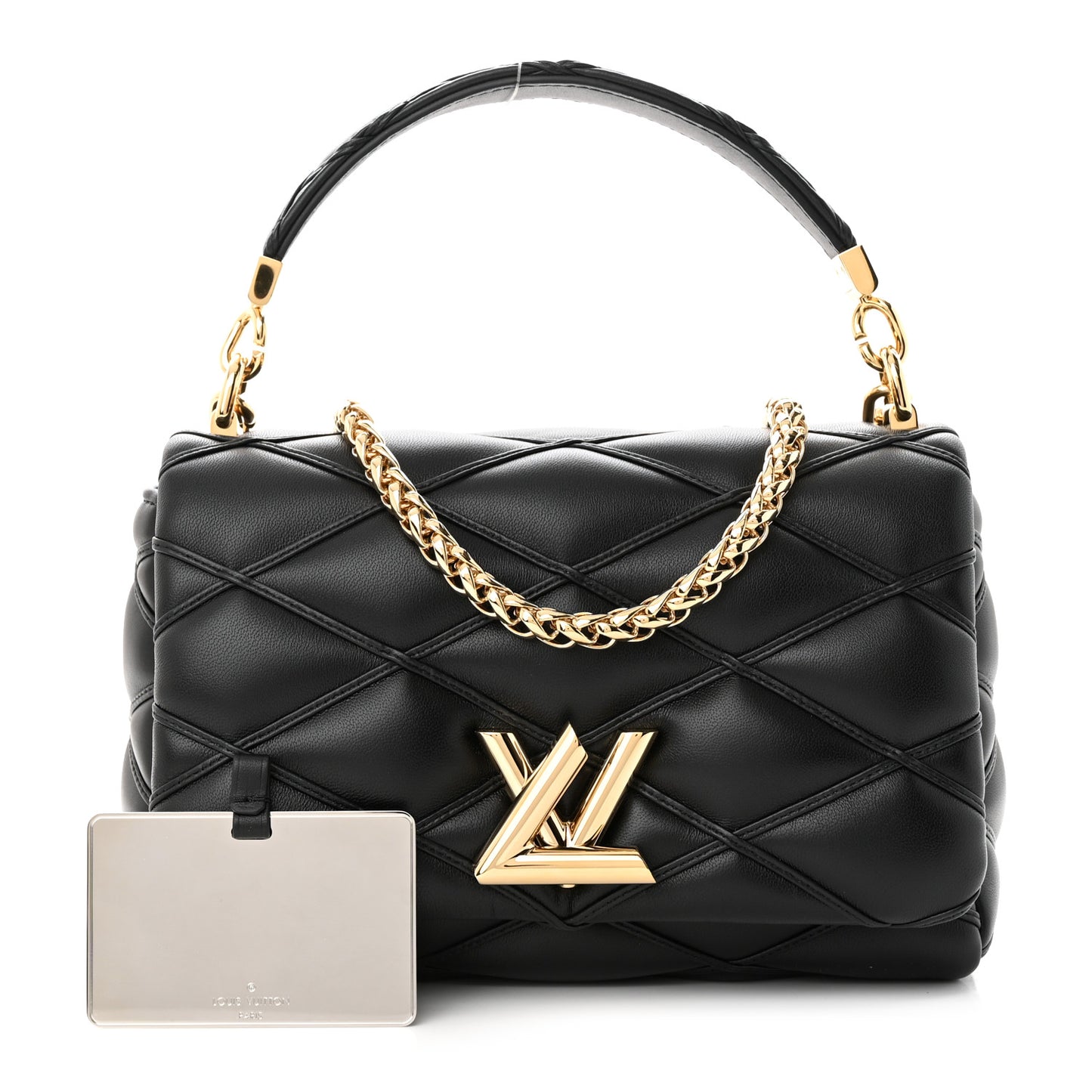 Lambskin Malletage Top Handle GO-14 MM Black