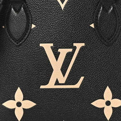 Louis Vuitton Empreinte Monogram Giant Onthego PM Black Beige 7 of 9