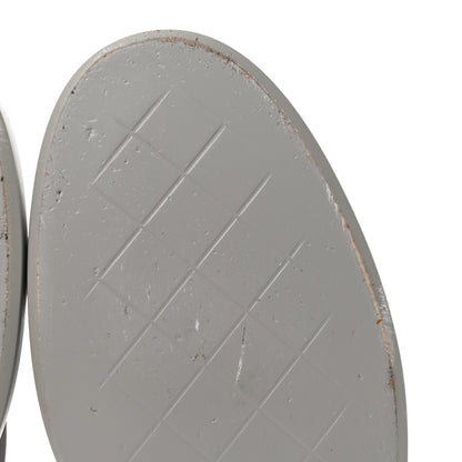 Chanel Lambskin Quilted CC Turnlock Loafers 40 Grey 10 of 11