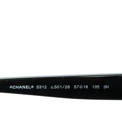 Chanel Signature Oval Sunglasses 5312 Black 4 of 6
