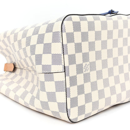 Louis Vuitton Damier Azur Braided Neonoe MM Blue 9 of 11