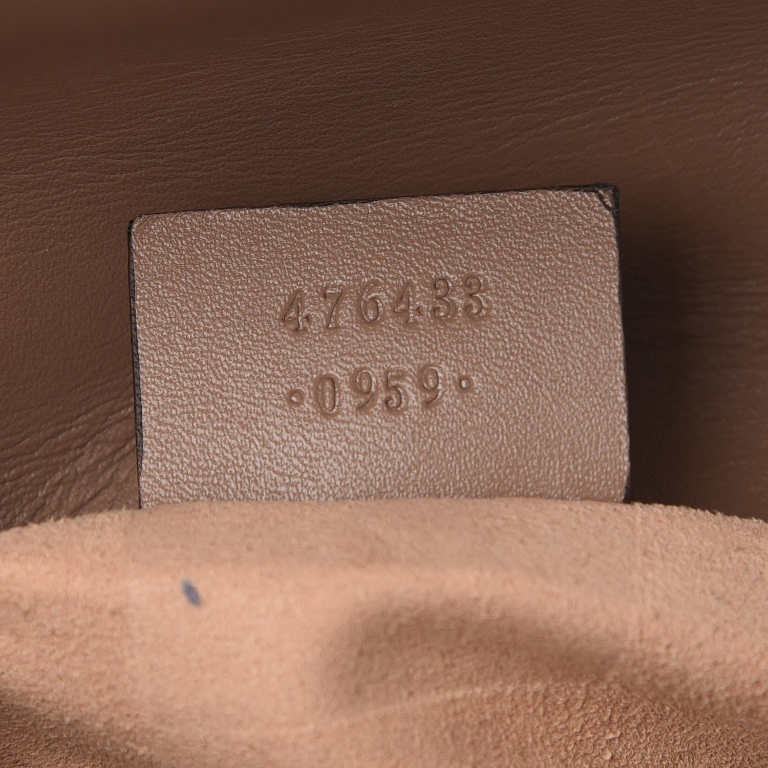 Gucci Calfskin Matelasse Super Mini GG Marmont Shoulder Bag Porcelain Rose 7 of 7