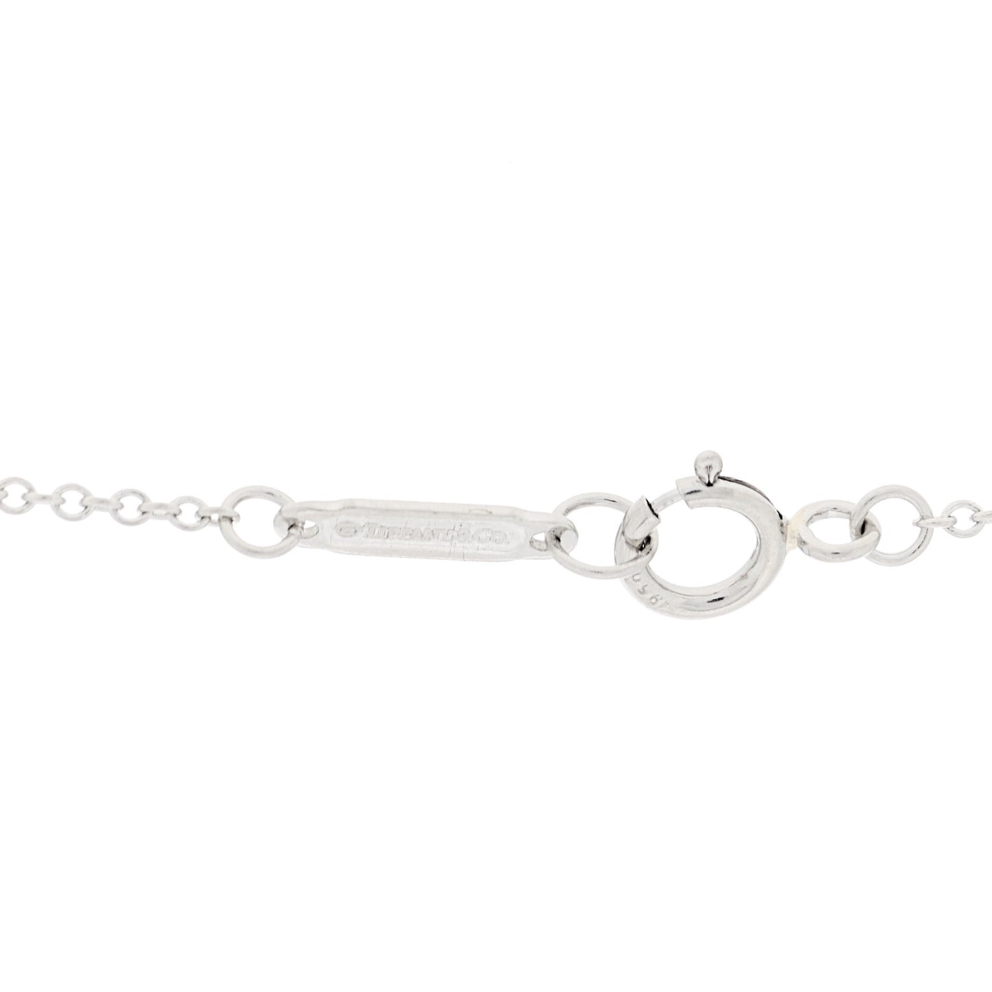 Platinum Diamond Small Cross Pendant Necklace