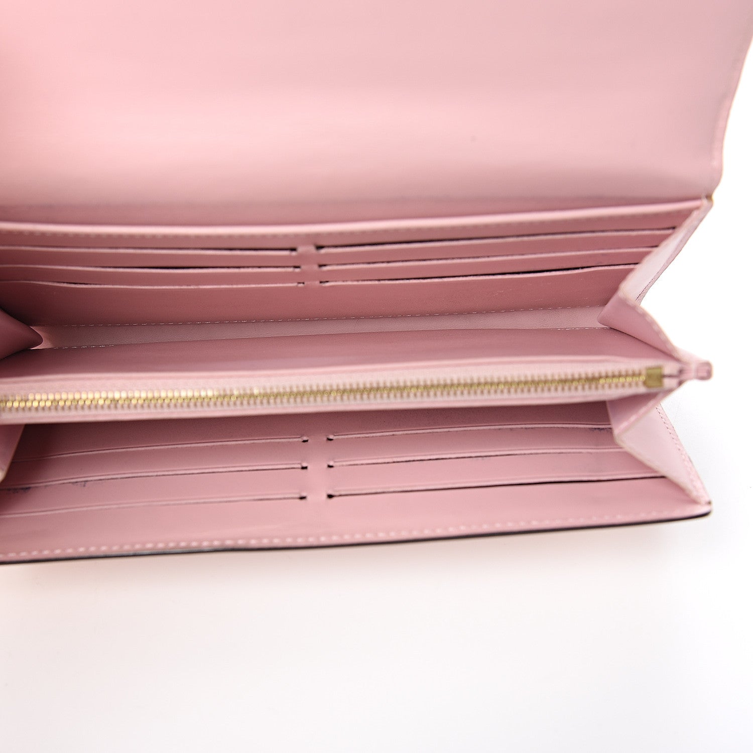 Louis Vuitton Vernis Sarah Wallet NM Rose Ballerine 4 of 8