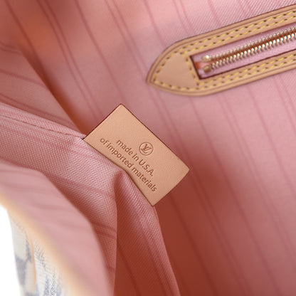 Louis Vuitton Damier Azur Delightful MM Rose Ballerine 7 of 8