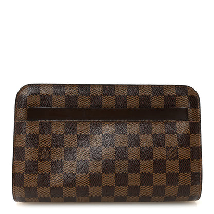 Louis Vuitton Damier Ebene Pochette Saint Louis Clutch 1 of 8
