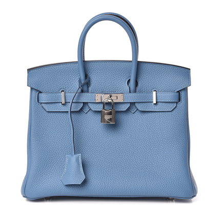 Hermes Togo Birkin 25 Azur 1 of 30
