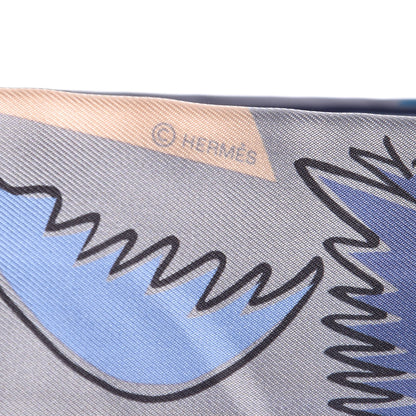 Hermes Silk Sea Surf and Fun Twilly Anthracite Marine Jean 4 of 5