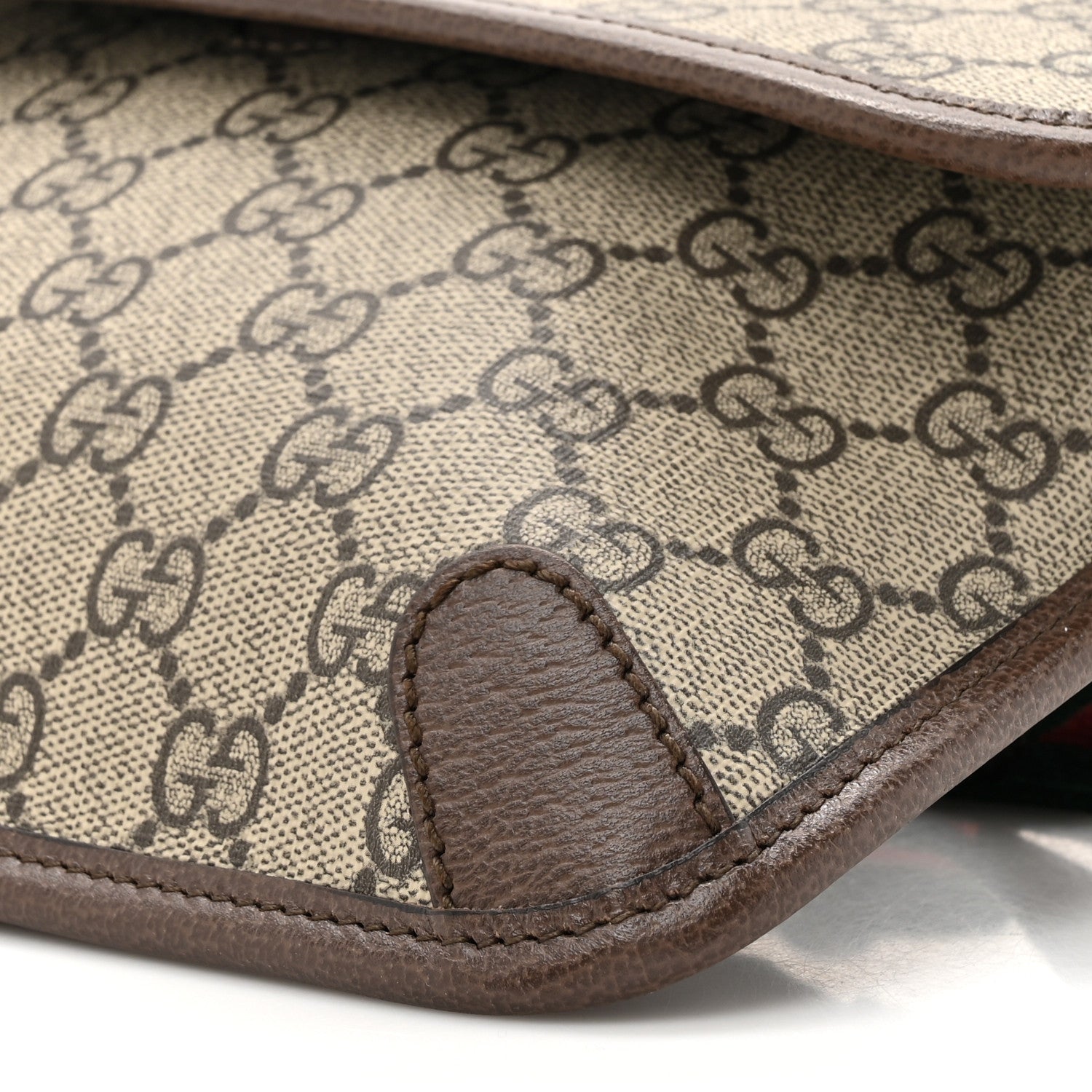 Gucci GG Supreme Monogram Neo Vintage Web Belt Bag Brown 9 of 11