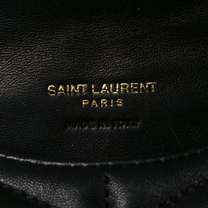 Saint Laurent Lambskin Monogram Loulou Puffer Pouch Clutch Black 7 of 12