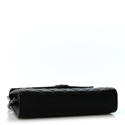 Saint Laurent Grain De Poudre Textured Mixed Matelasse Triquilt Medium Monogram Satchel Black 4 of 13