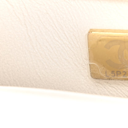 Chanel Caviar Quilted Extra Mini Coco Handle Flap White 7 of 14