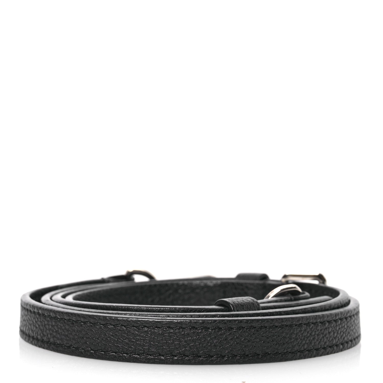Louis Vuitton Calfskin 20mm Adjustable Shoulder Strap Black 2 of 3