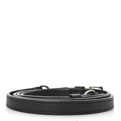 Louis Vuitton Calfskin 20mm Adjustable Shoulder Strap Black 2 of 3