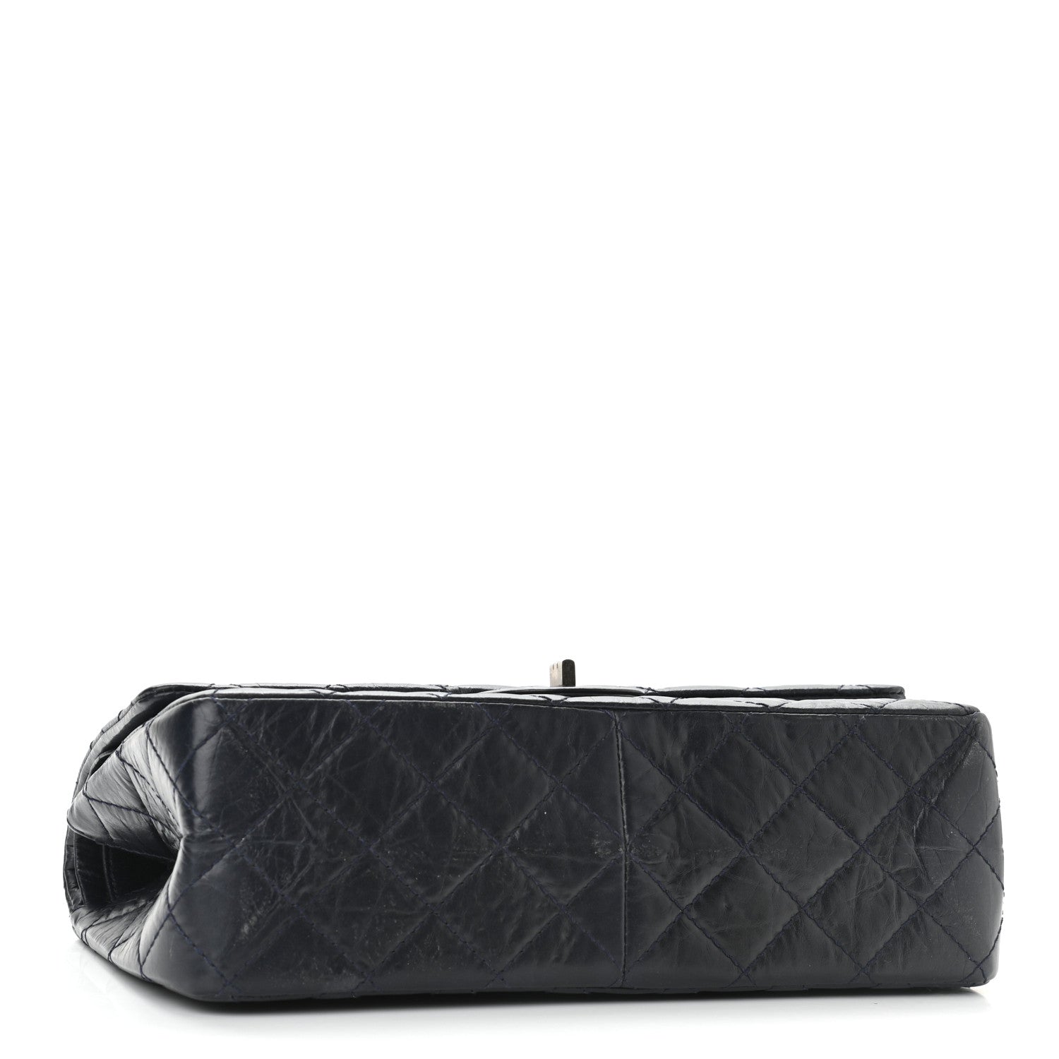 Chanel Aged Calfskin Quilted 2.55 Reissue 226 Flap Navy Blue 4 of 9
