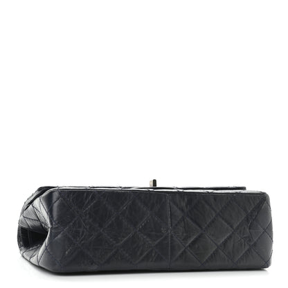 Chanel Aged Calfskin Quilted 2.55 Reissue 226 Flap Navy Blue 4 of 9
