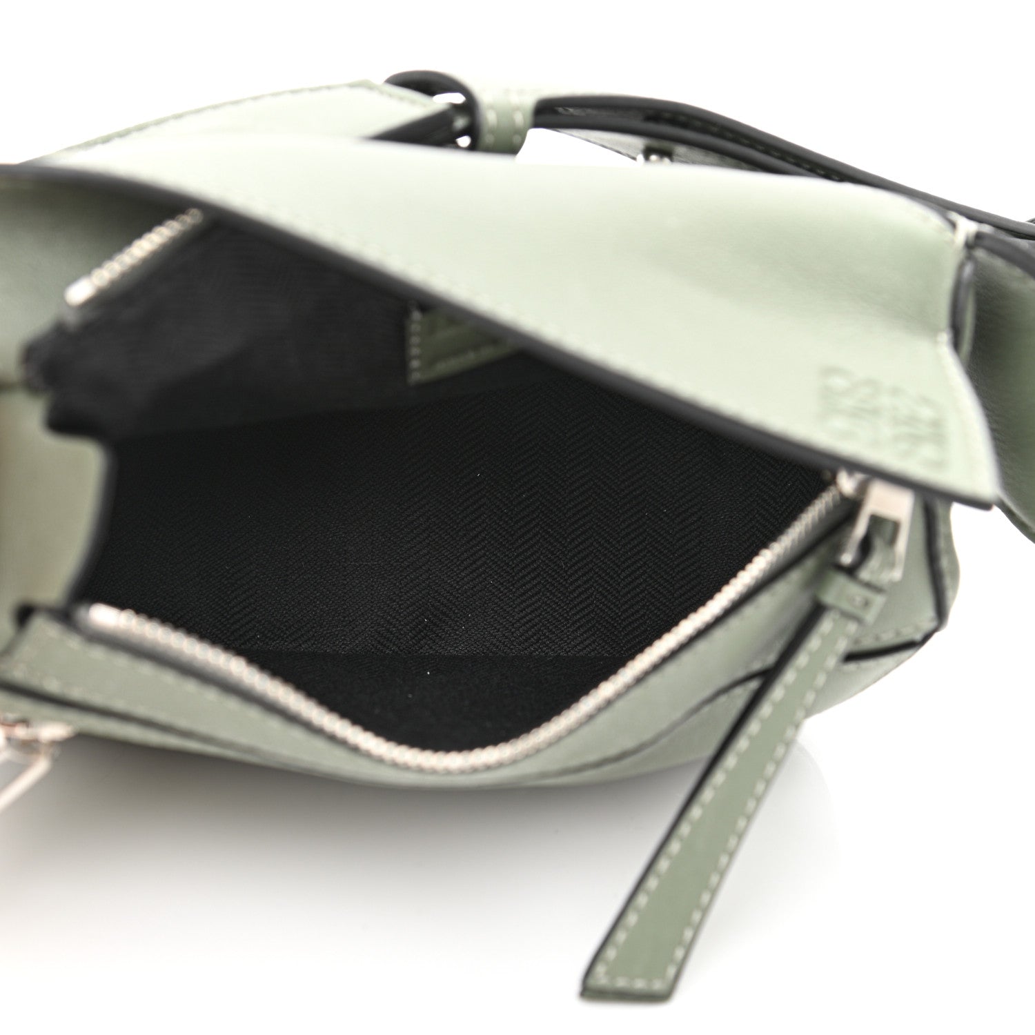 Loewe Calfskin Mini Puzzle Bumbag Dark Sage 5 of 12