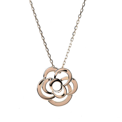 Chanel 18K Yellow Gold Fil de Camelia Pendant Necklace 4 of 7