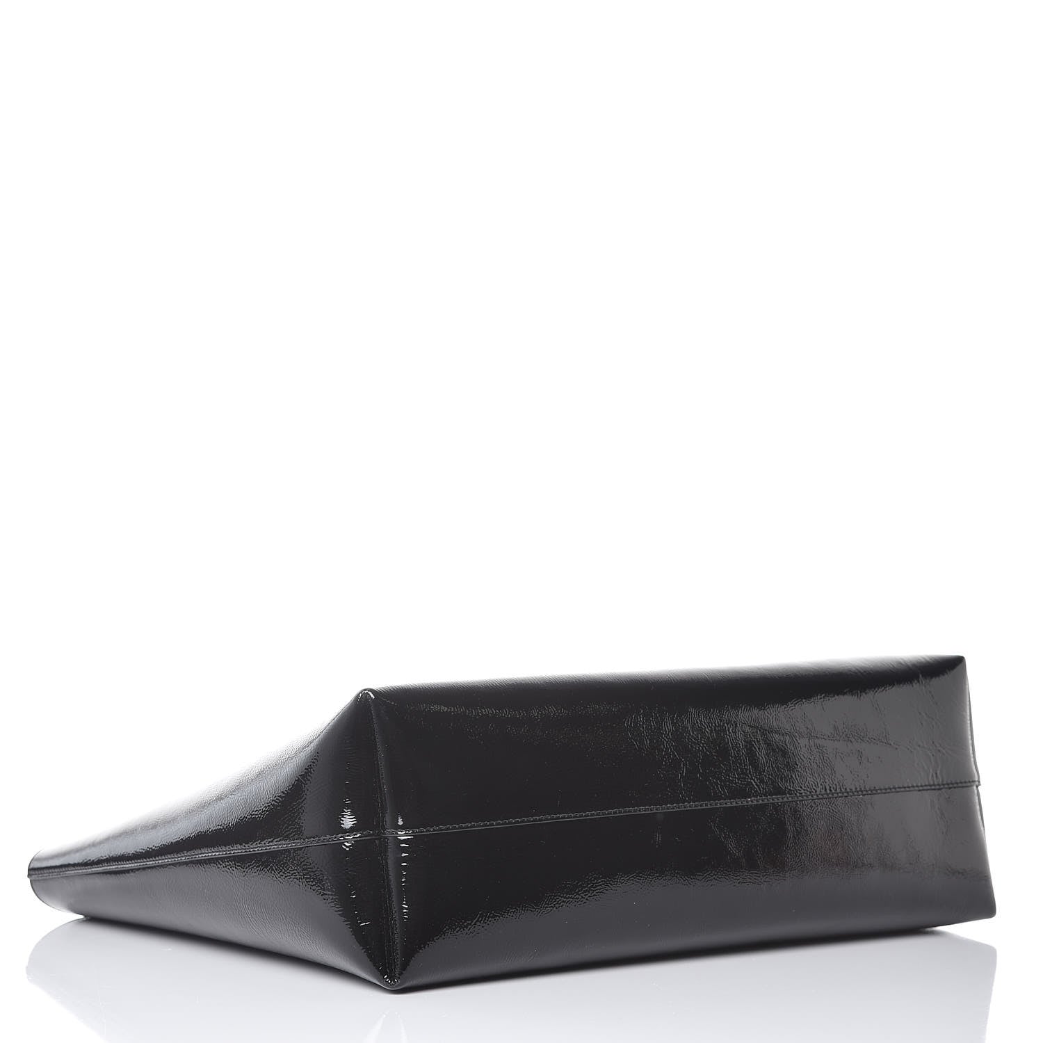 Saint Laurent Patent Calfskin Large Shopping Tote Black 4 of 7